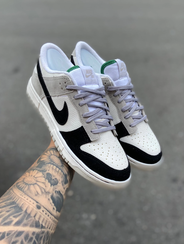 Air Dunk Low SB (Branco Preto e Cinza)