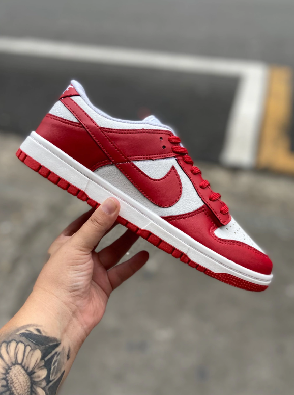 Air Dunk Low SB  (Vermelho e Branco)