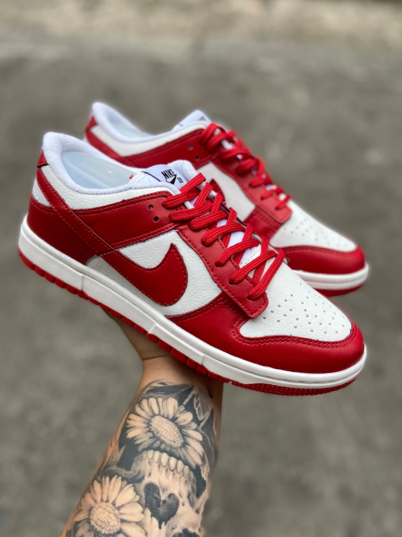 Air Dunk Low SB  (Vermelho e Branco)