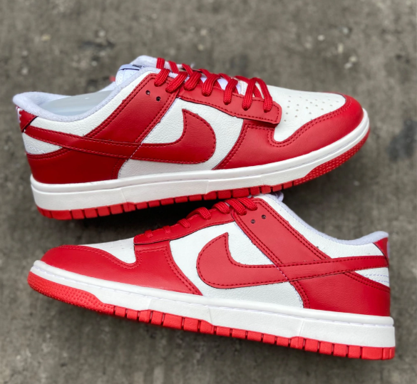 Air Dunk Low SB  (Vermelho e Branco)