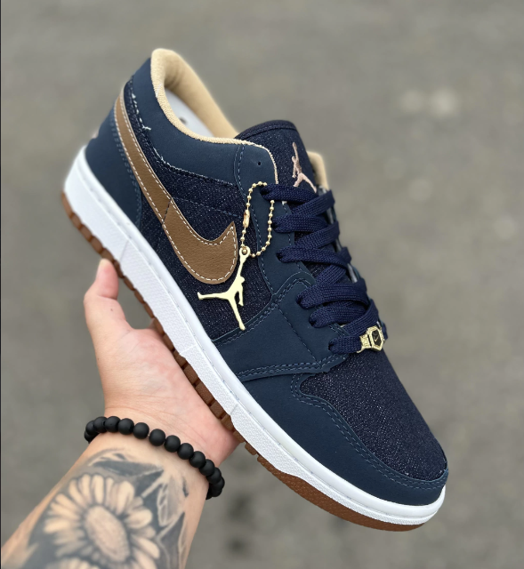 Air Jordan Low  (Azul e Marrom)