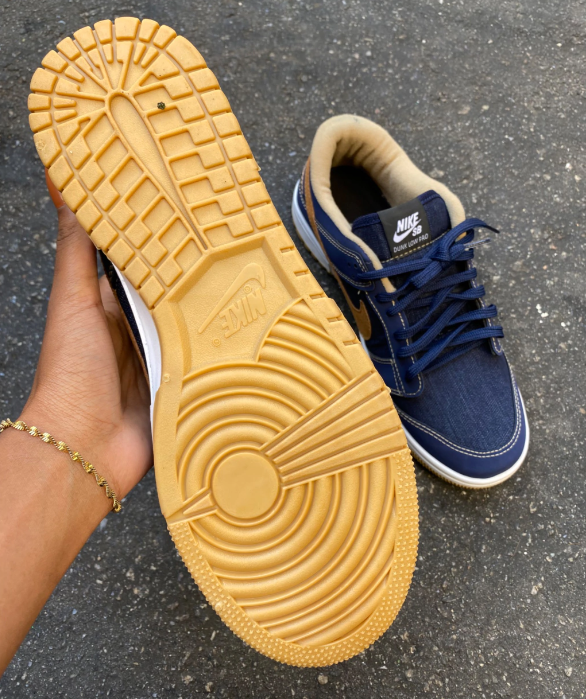 Air Dunk Low SB  Azul e Amarelo