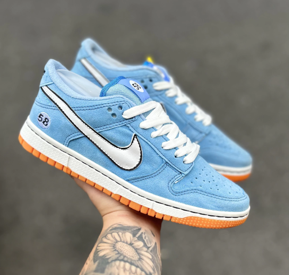 Air Dunk Low Azul e Branco Esp 58