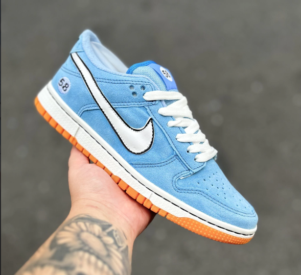 Air Dunk Low Azul e Branco Esp 58